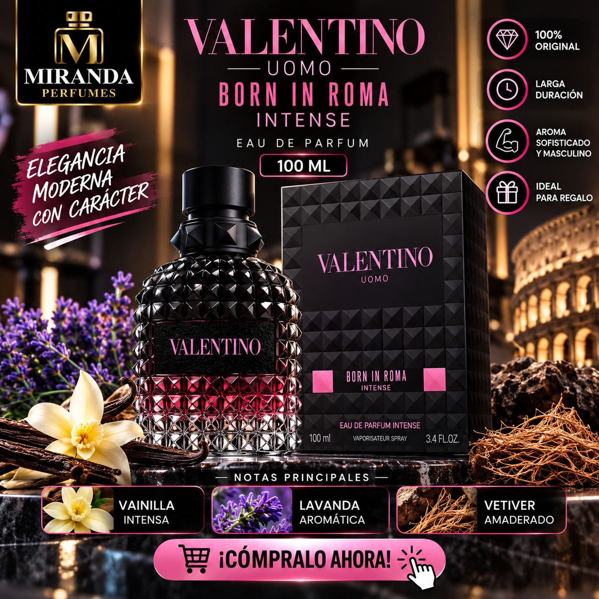 VALENTINO BORN IN ROMA INTENSE 100 ML
