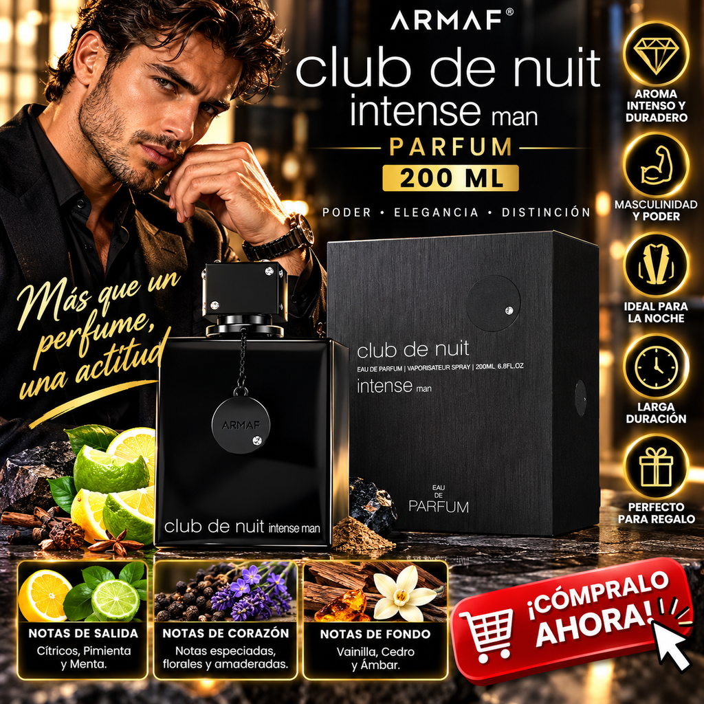 Club De Nuit Intense Man By Armaf Eau De Parfum 200ml