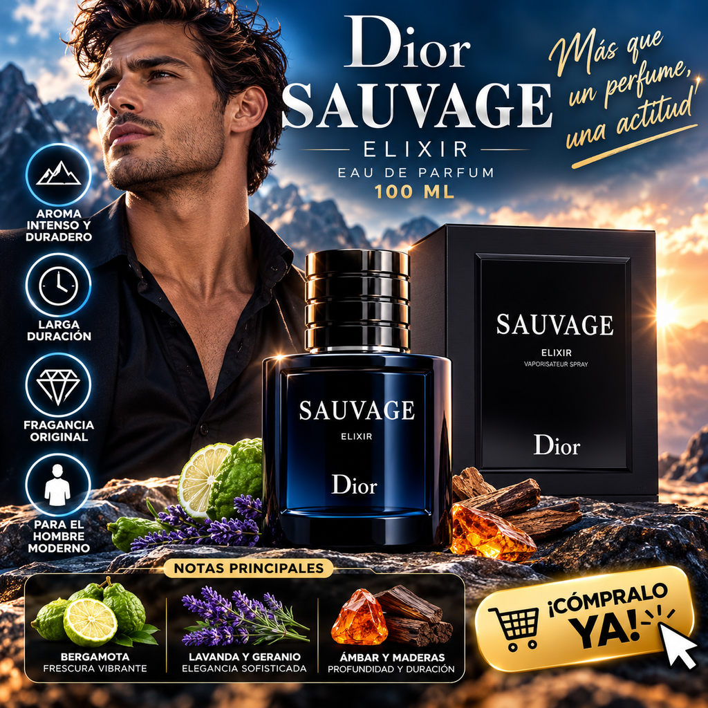 Perfume Sauvage Dior Elixir Original Edp 100ml Para Hombre