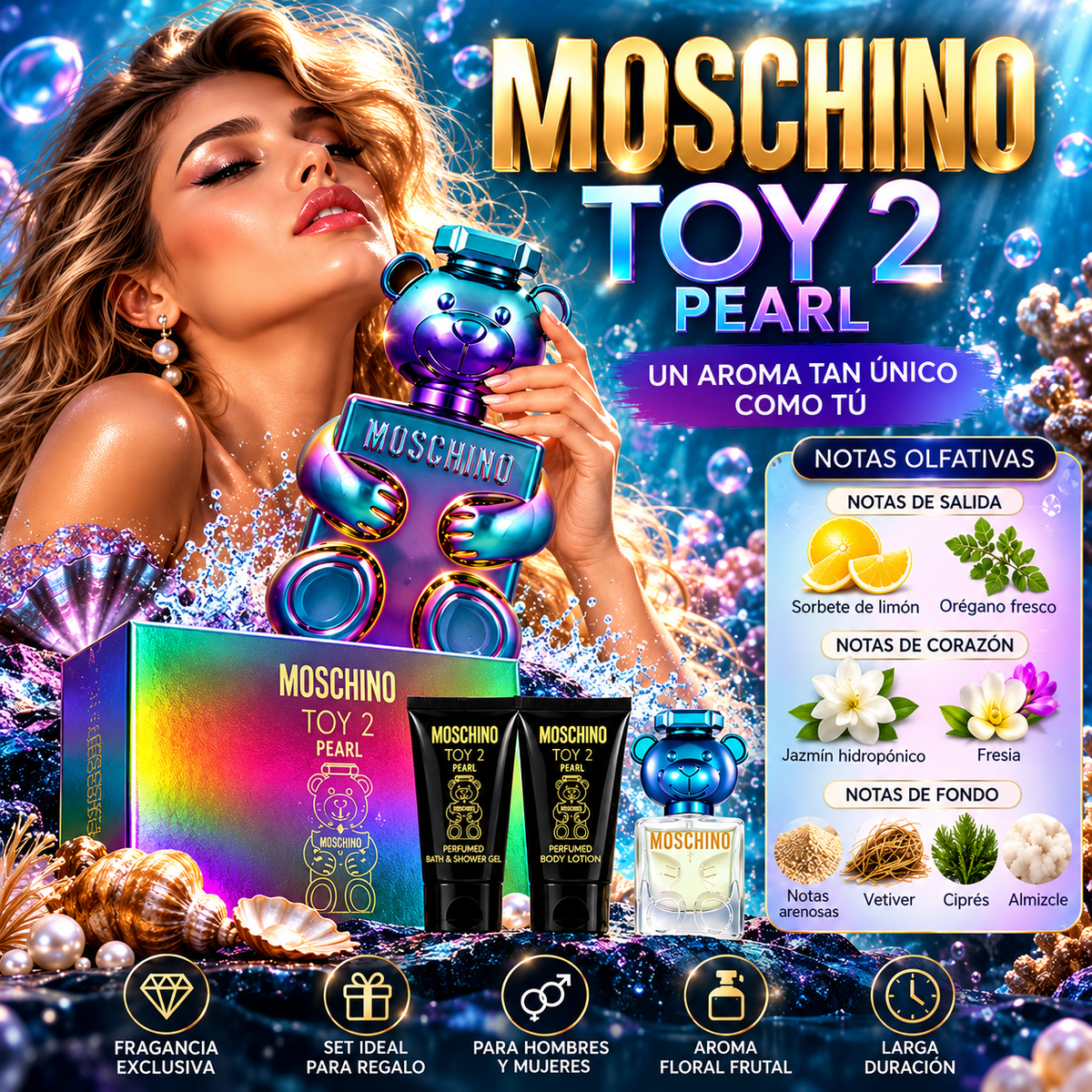 Moschino Toy 2 Pearl 100ml Set Crema + Perfume