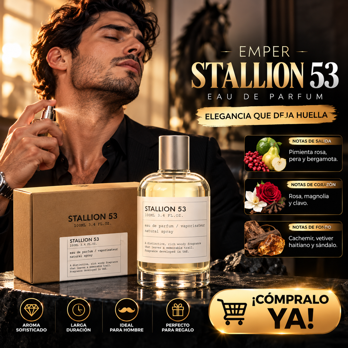 Stallion 53 Emper Unisex Edp 100 Ml Original Perfume