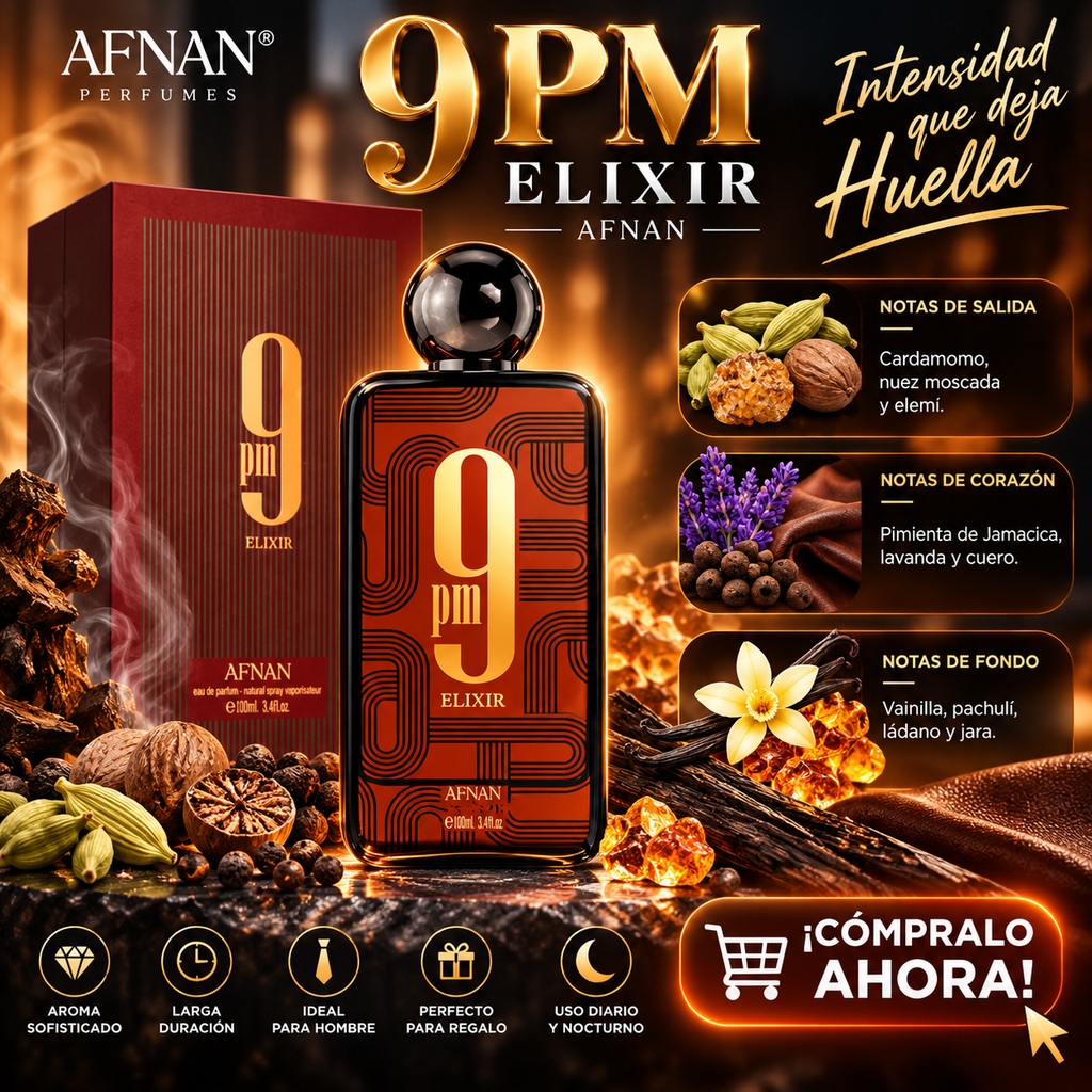Afnan 9pm Elixir 3.4 Extraict Men