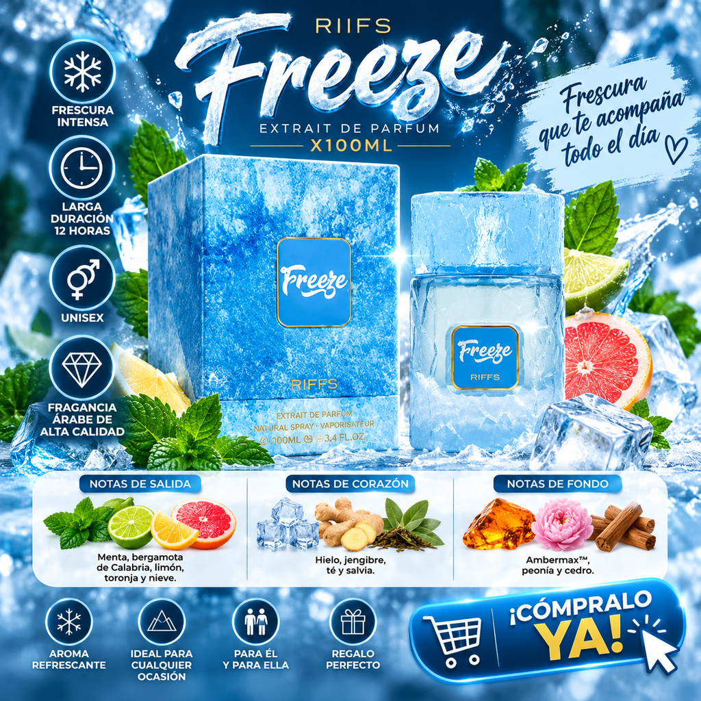 Perfume Riffs Freeze 100ml Extrait De Parfum