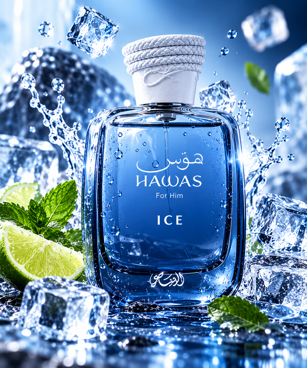 Perfume Hawas Ice Edp 100ml Aromático Amaderado Spray Para Hombre