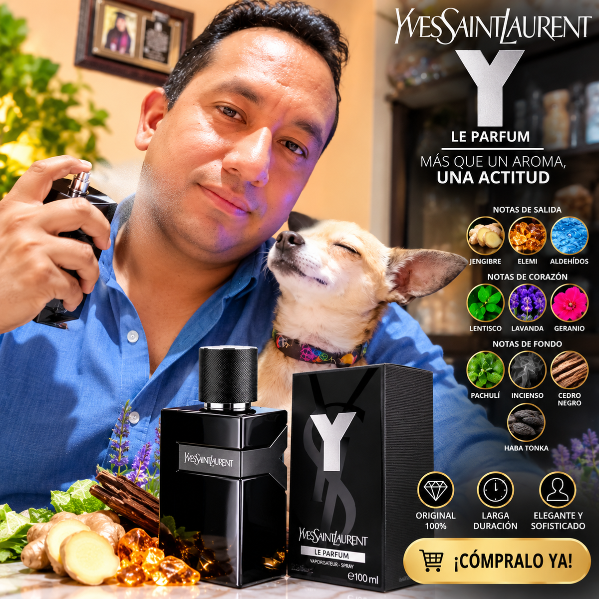 Perfume Yves Saint Laurent Le Parfum Y 100ml Original