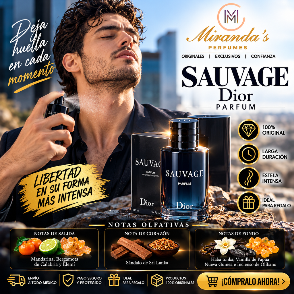 🔥 Dior Sauvage Parfum 100 ml | Elegancia que deja huella