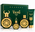 Set 3 Piezas Perfume Bharara Viking Dubai EDP Spray 100ml 30ml Lotion